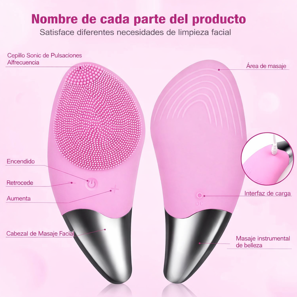 Cepillo Facial de Silicona Exfoliante