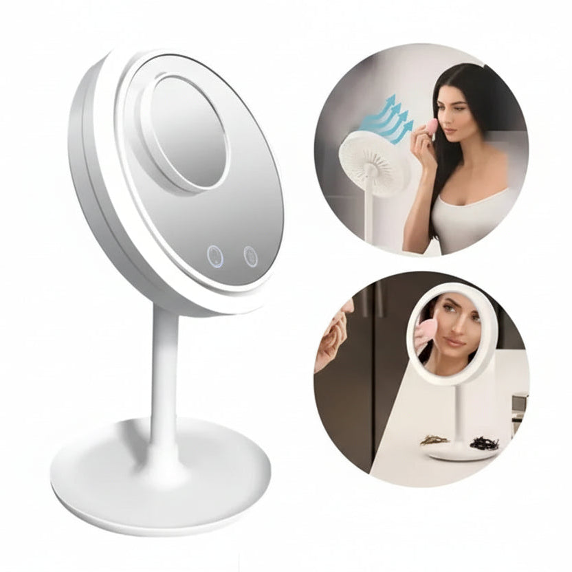 Espejo de Maquillaje LED Giratorio 360°